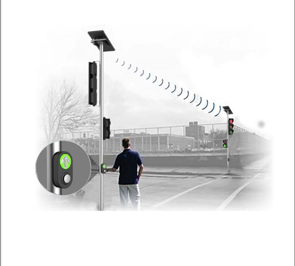 太阳能过街按钮