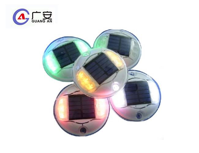 太阳能6灯圆形塑料道钉